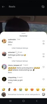 Tangkapan layar komentar warganet yang geram dengan pelaku JL mengaku membunuh anak dan istri dengan membawa-bawa One Piece. [Instagram]